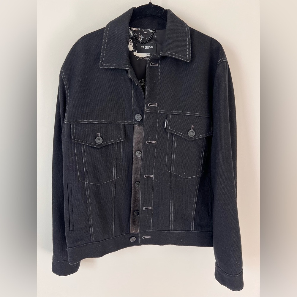 The Kooples Charcoal Denim Jacket